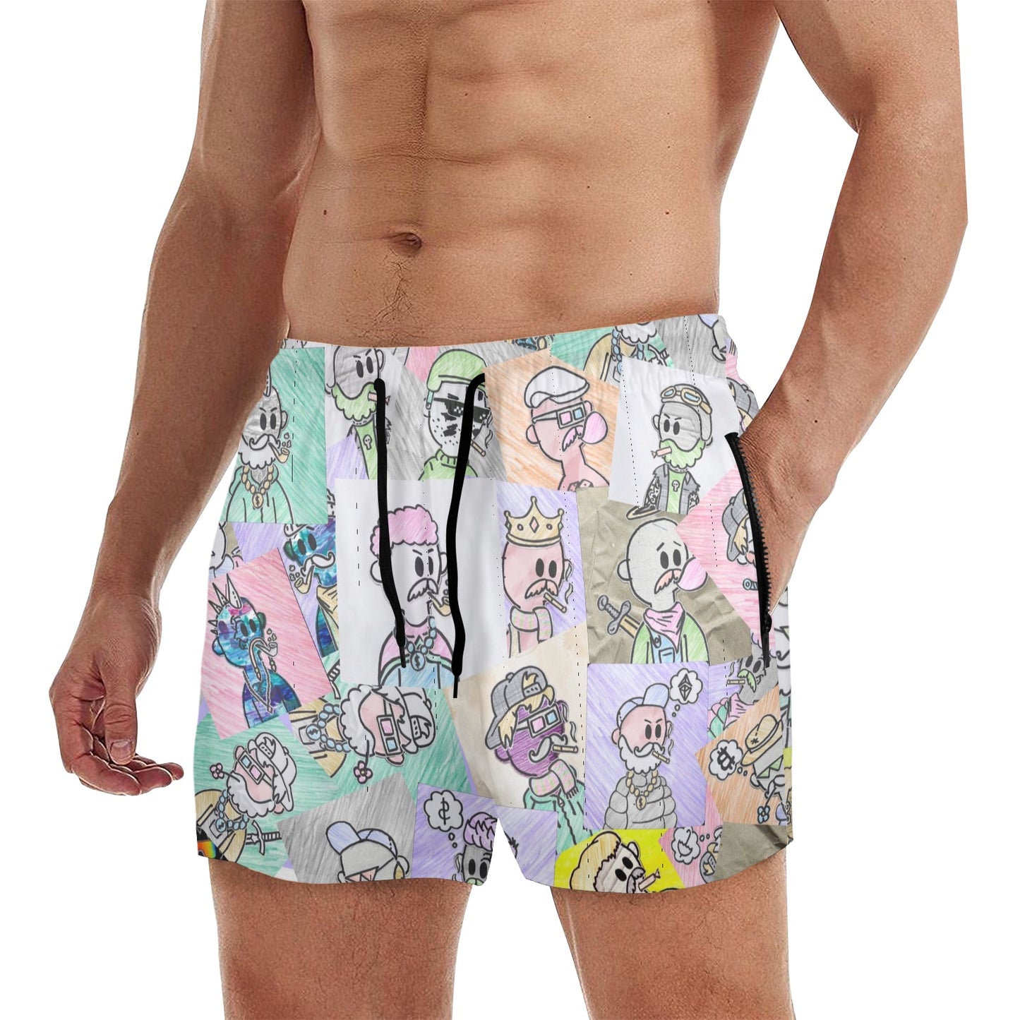 Dundies Mid Length Beach Shorts