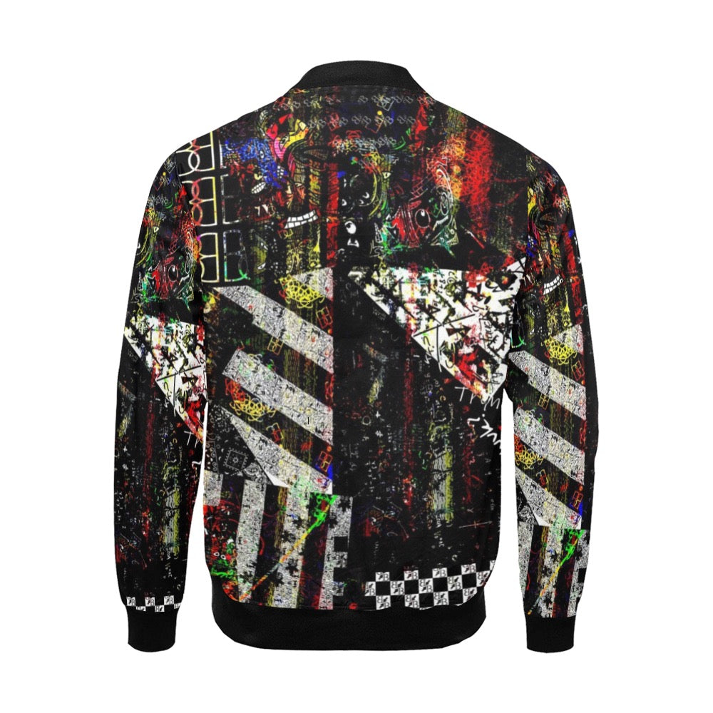 BB Collage Black Bomber Jacket