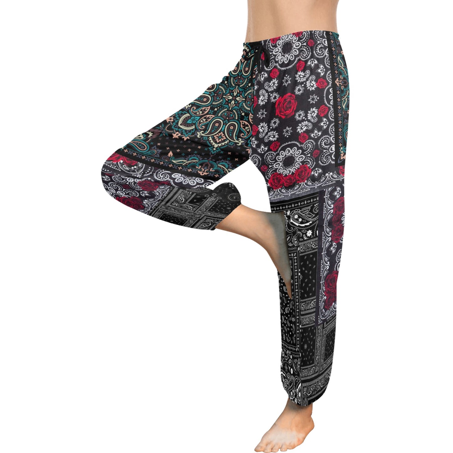 Oriental Paisley Harem Pants