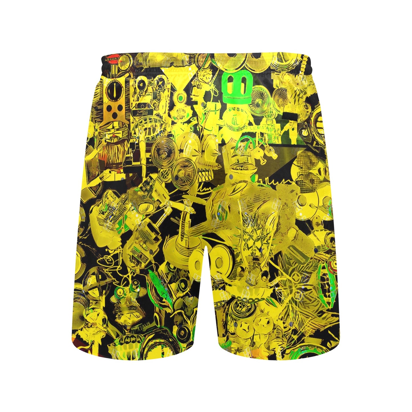 SP Camo Yellow Beach Shorts