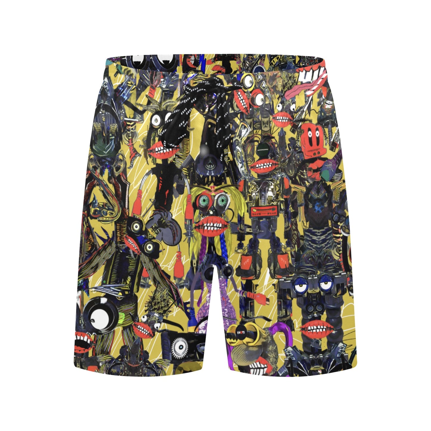 B7BB3B36-F39A-4AEA-90BD-A524FABC2D6E Men's Mid-Length Beach Shorts (ModelL51)