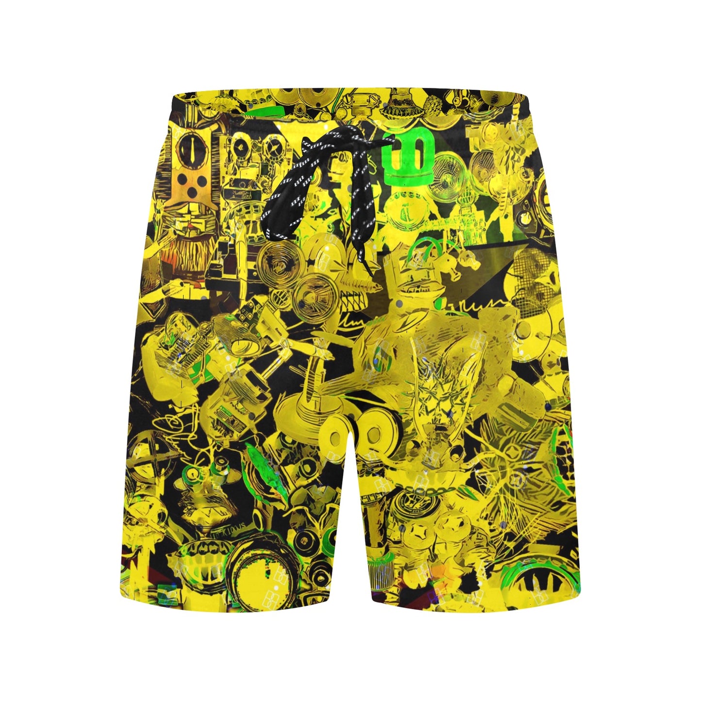 SP Camo Yellow Beach Shorts