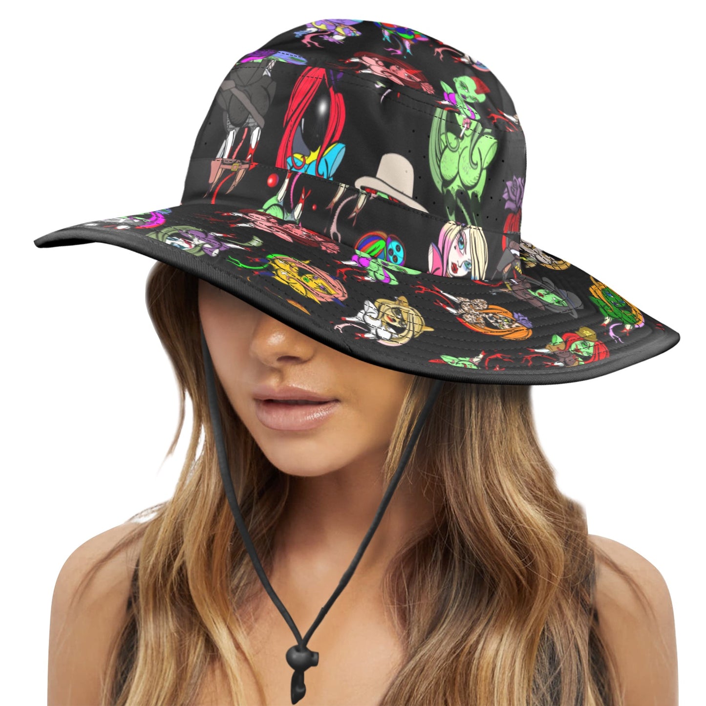 $SPU Camo 3 Bucket Hat Wide Brim Bucket Hat