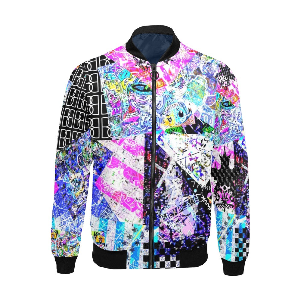 Fierce Collage Bomber Jacket