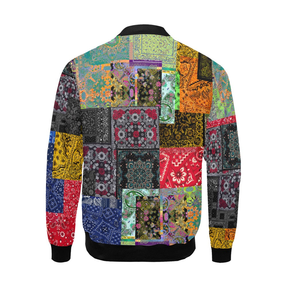 Mixed Paisley Bomber Jacket