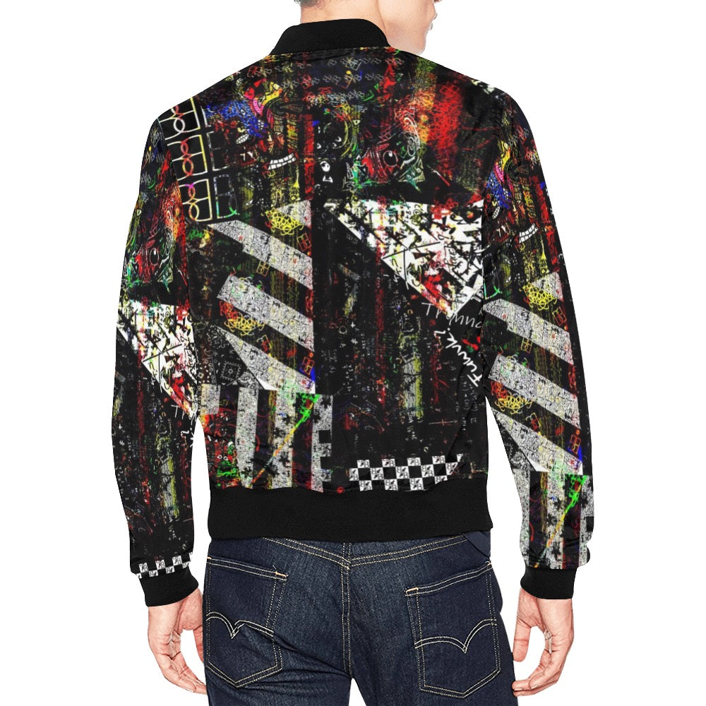 BB Collage Black Bomber Jacket