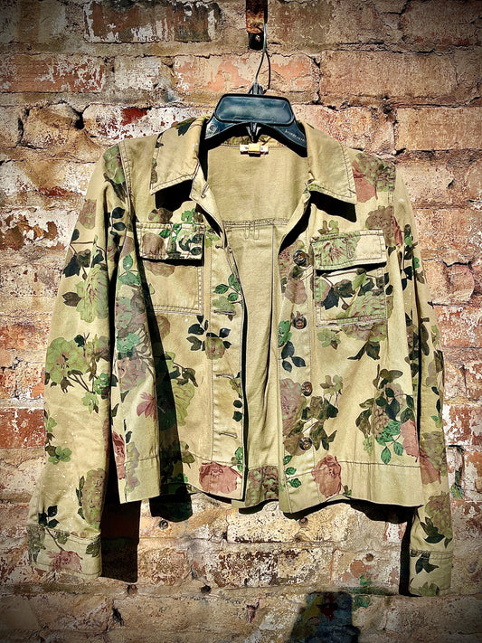 Vintage Camoflower Denim Jacket