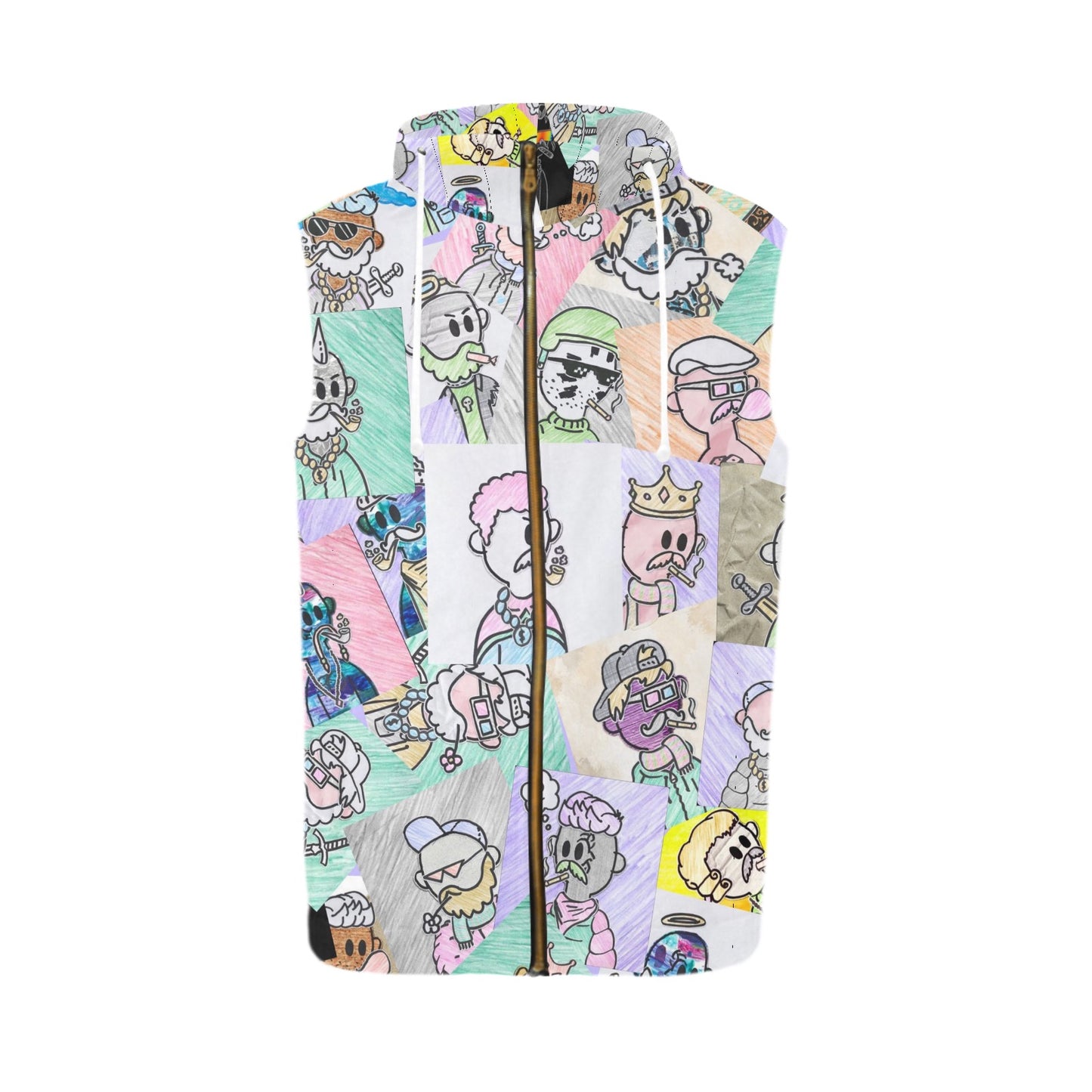 Dundies Sleeveless Zip Up Hoodie