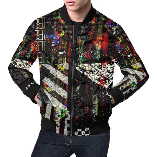 BB Collage Black Bomber Jacket