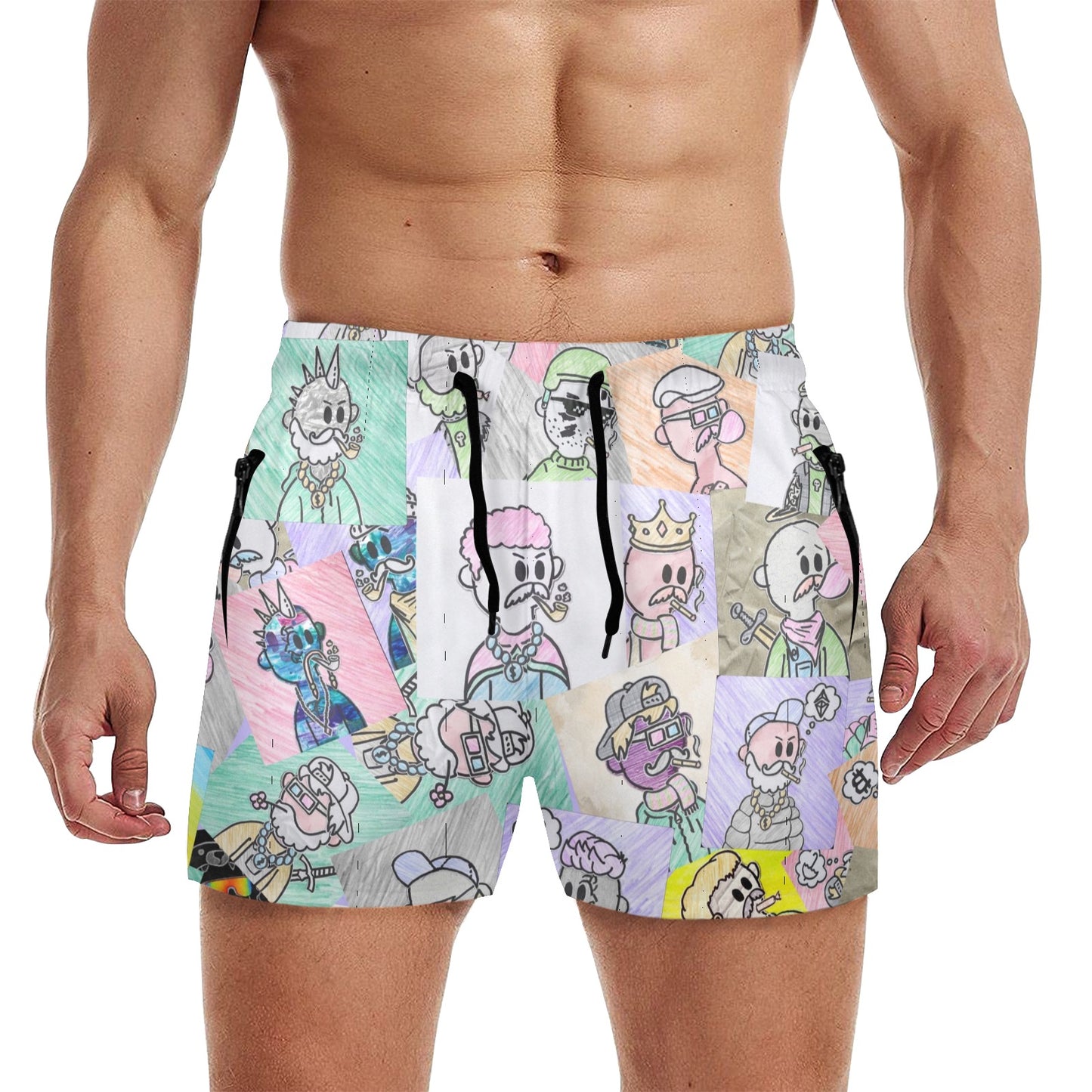 Dundies Mid Length Beach Shorts