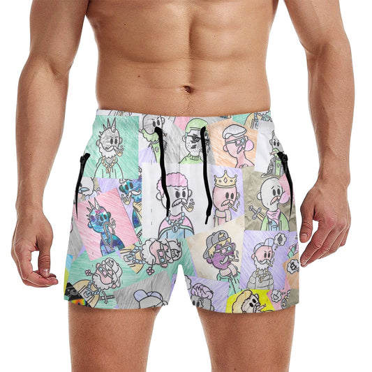Dundies Mid Length Beach Shorts