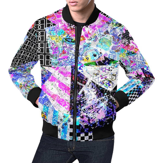 Fierce Collage Bomber Jacket