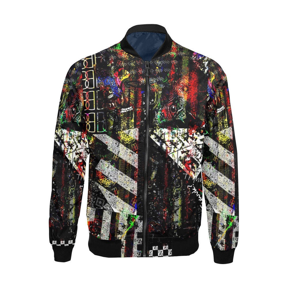 BB Collage Black Bomber Jacket