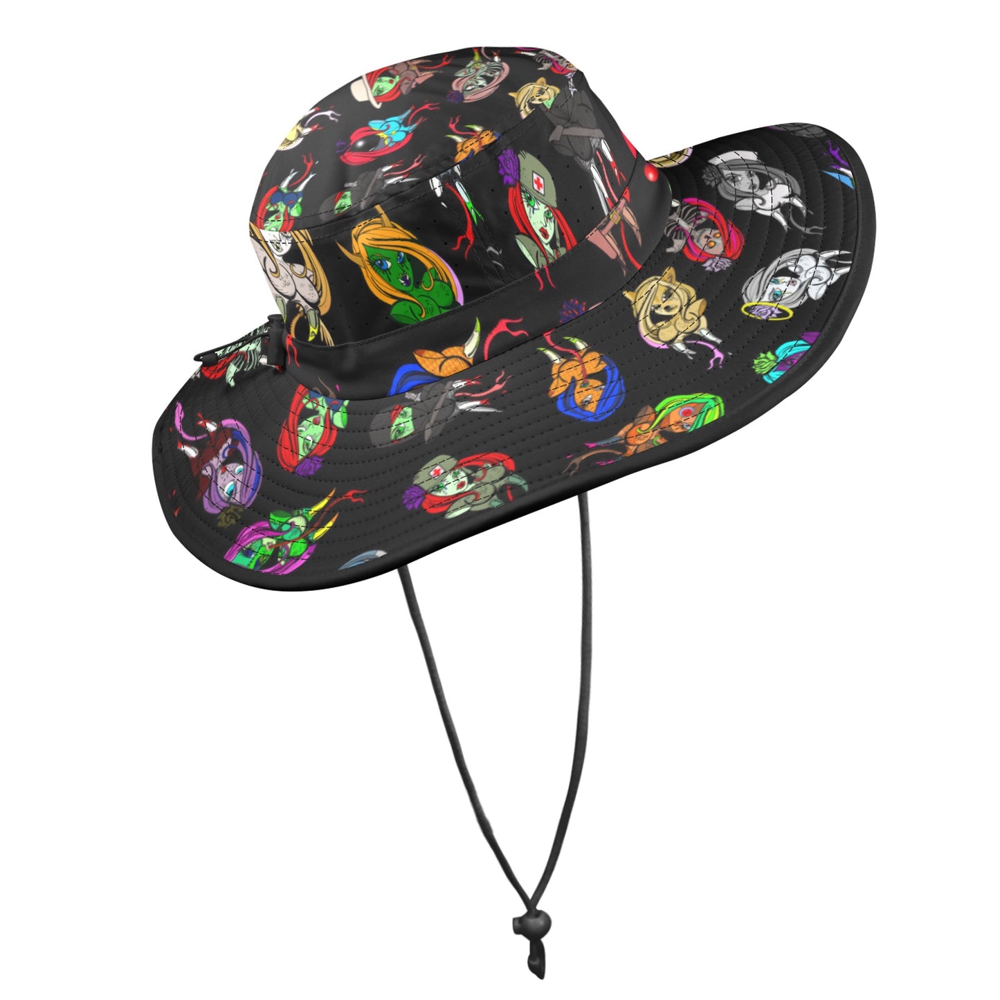 $SPU Camo 3 Bucket Hat Wide Brim Bucket Hat