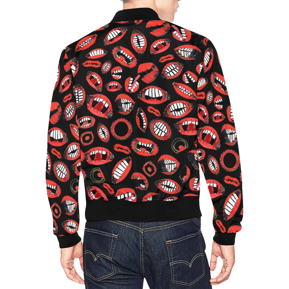 $SPU Lips Bomber Jacket