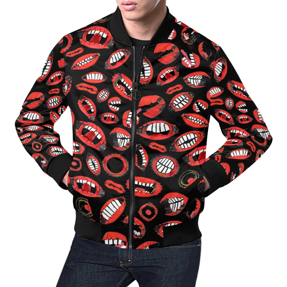 $SPU Lips Bomber Jacket
