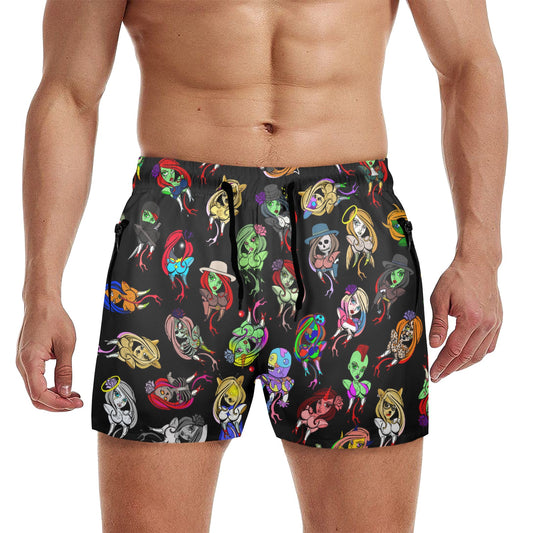Poisonous Pinups Beach Shorts
