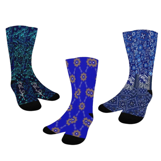 The Blues Combo Socks (3 Pair)