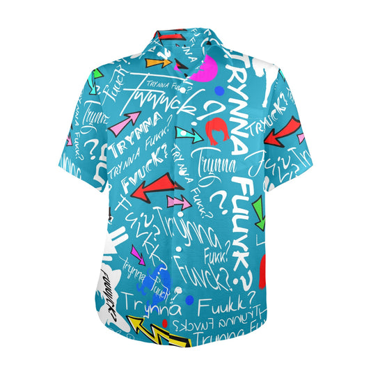 TF Miami Blue Button Down