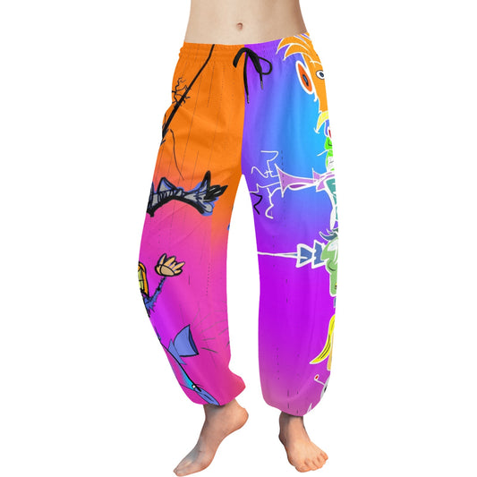 Totem Pole Harem Pants 1