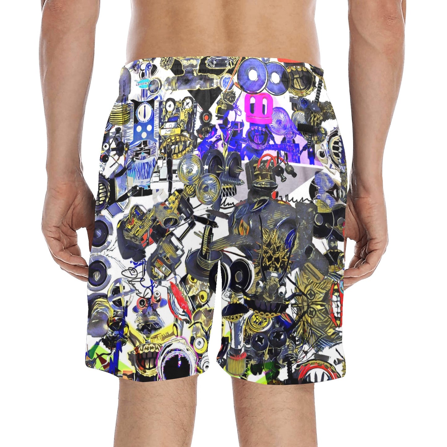 SP Camo 1 Beach Shorts