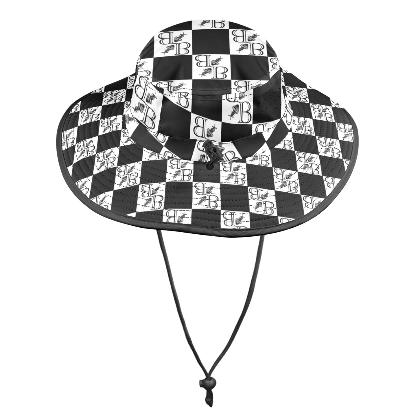 BB B&W Checkered Bucket Hat