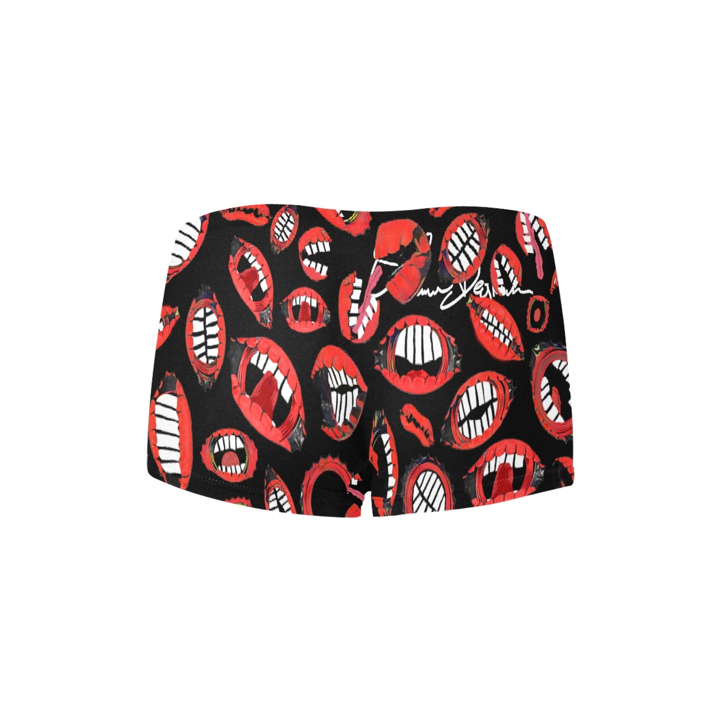 SPU Black Mouths Boy Shorts