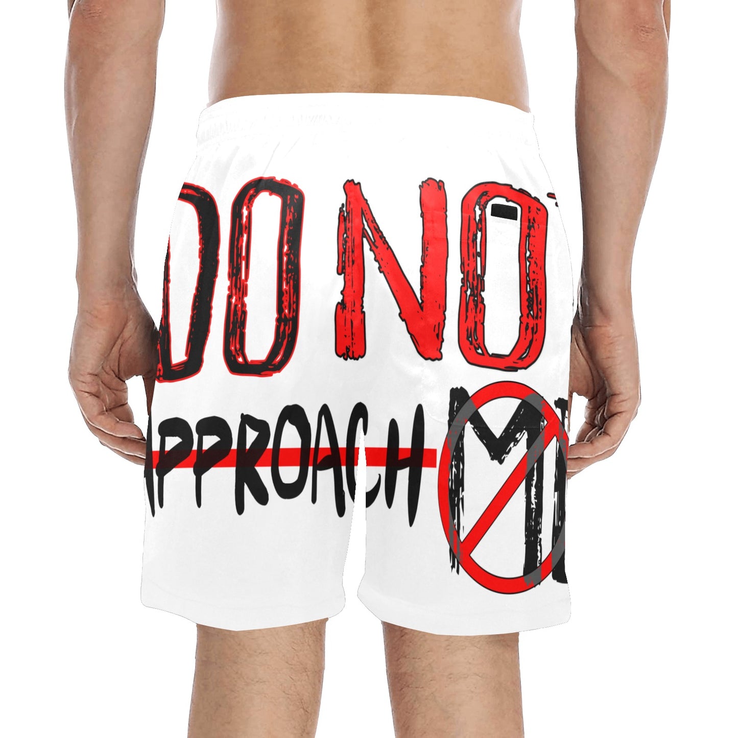 Do Not Approach Me Beach Shorts