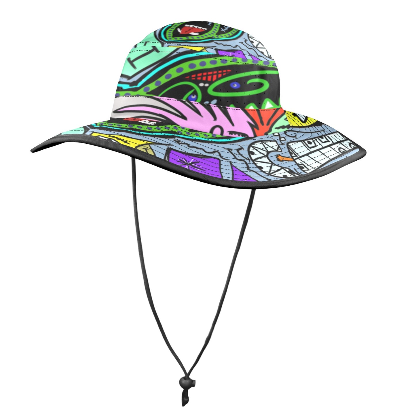 Sketchy Faces Bucket Hat