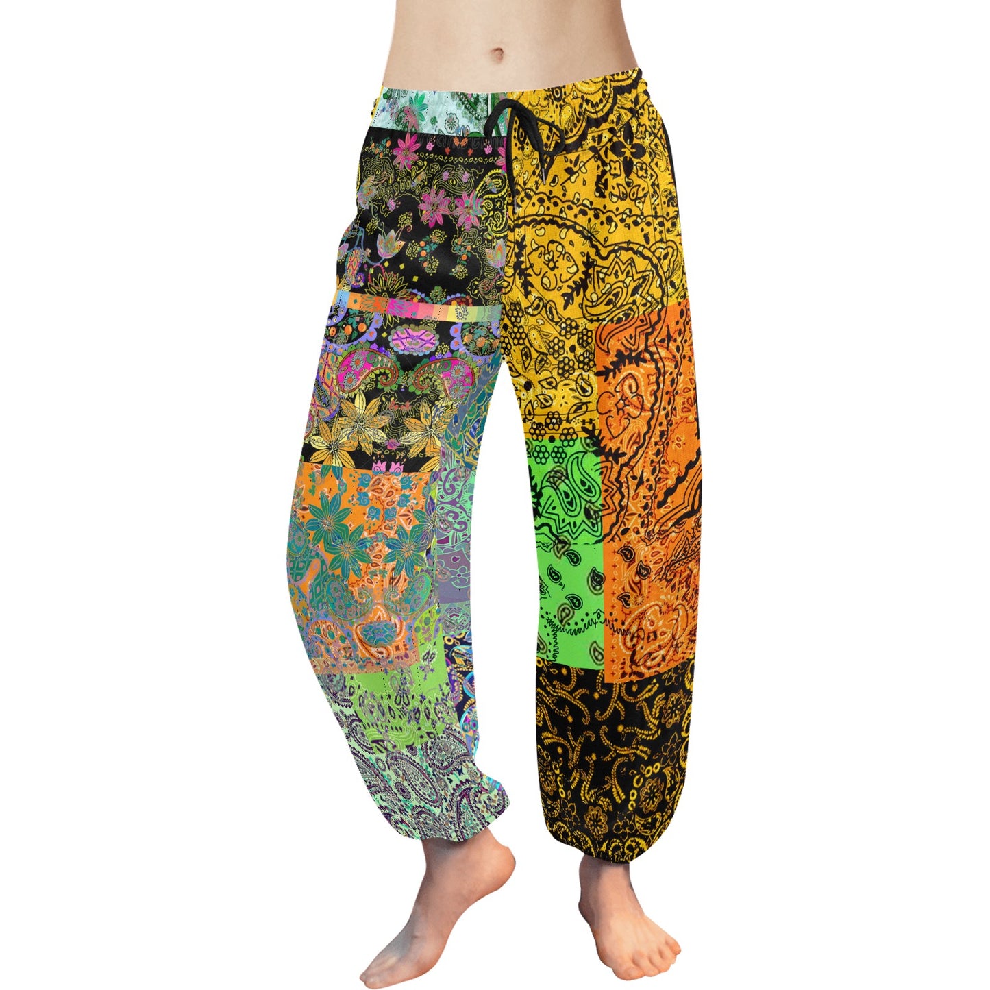 Mix Paisley Harem Pants