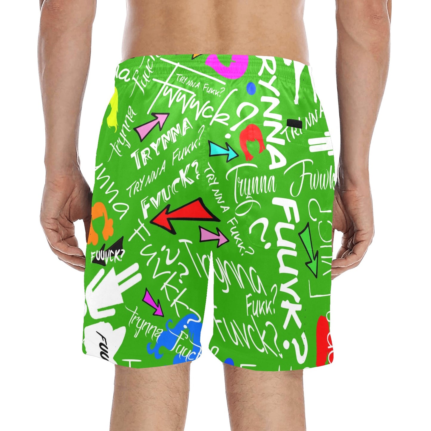 TF Lime Green Beach Shorts