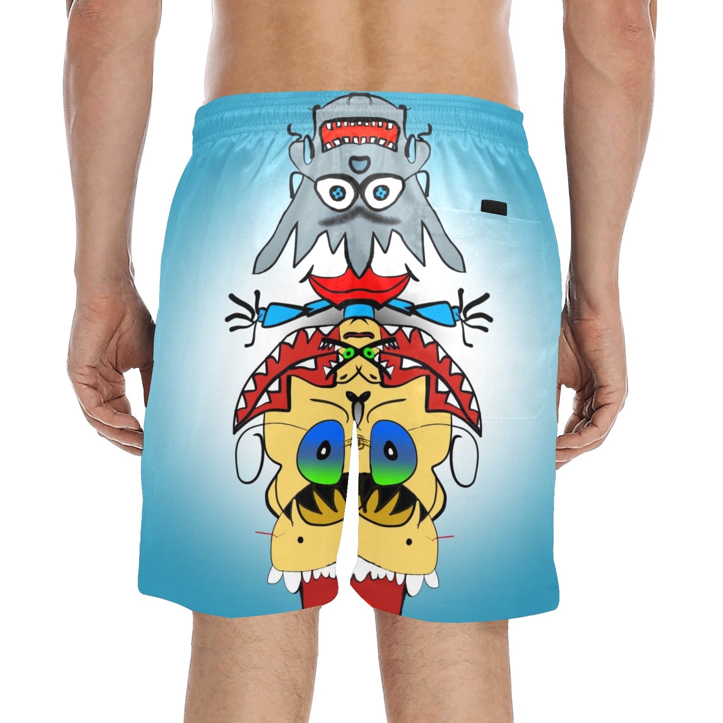 Totem Pole 2 Beach Shorts