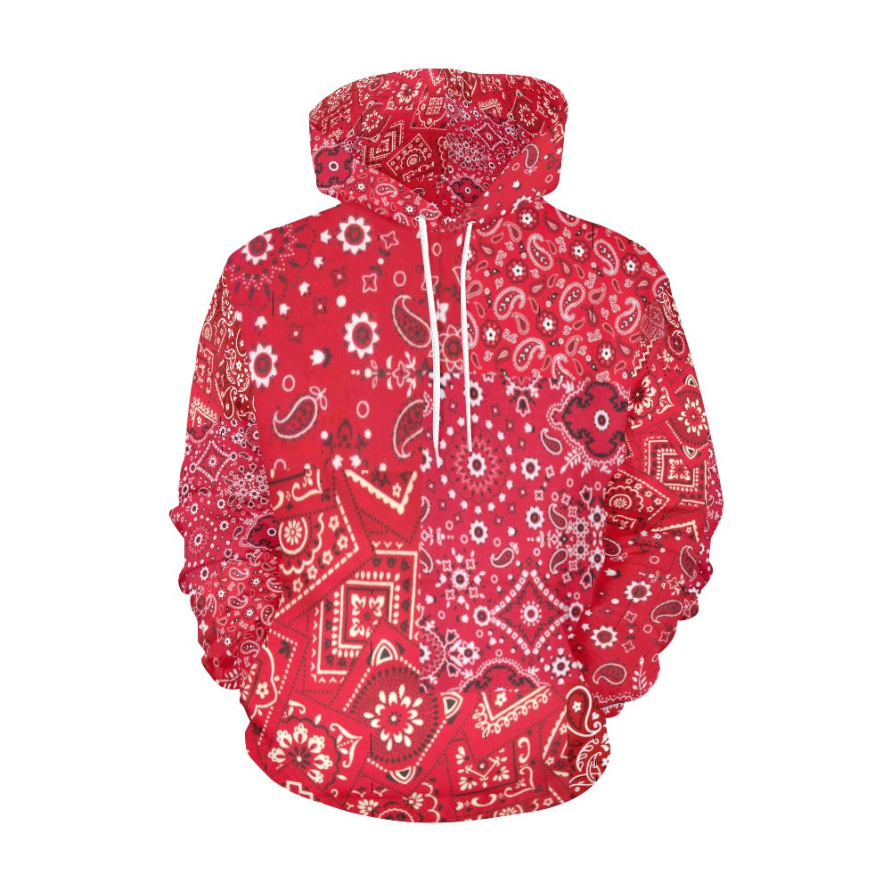 Red Paisley Hoodie