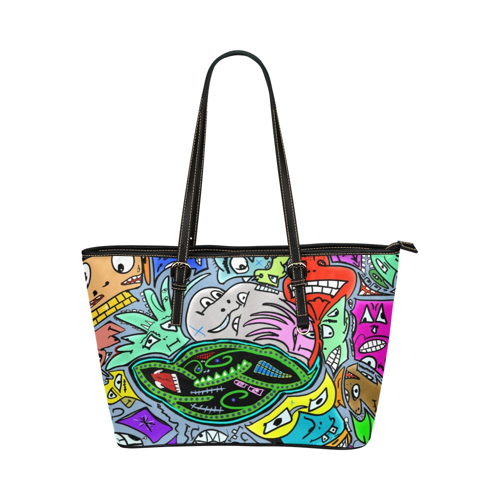 Sketchy Faces Tote Bag