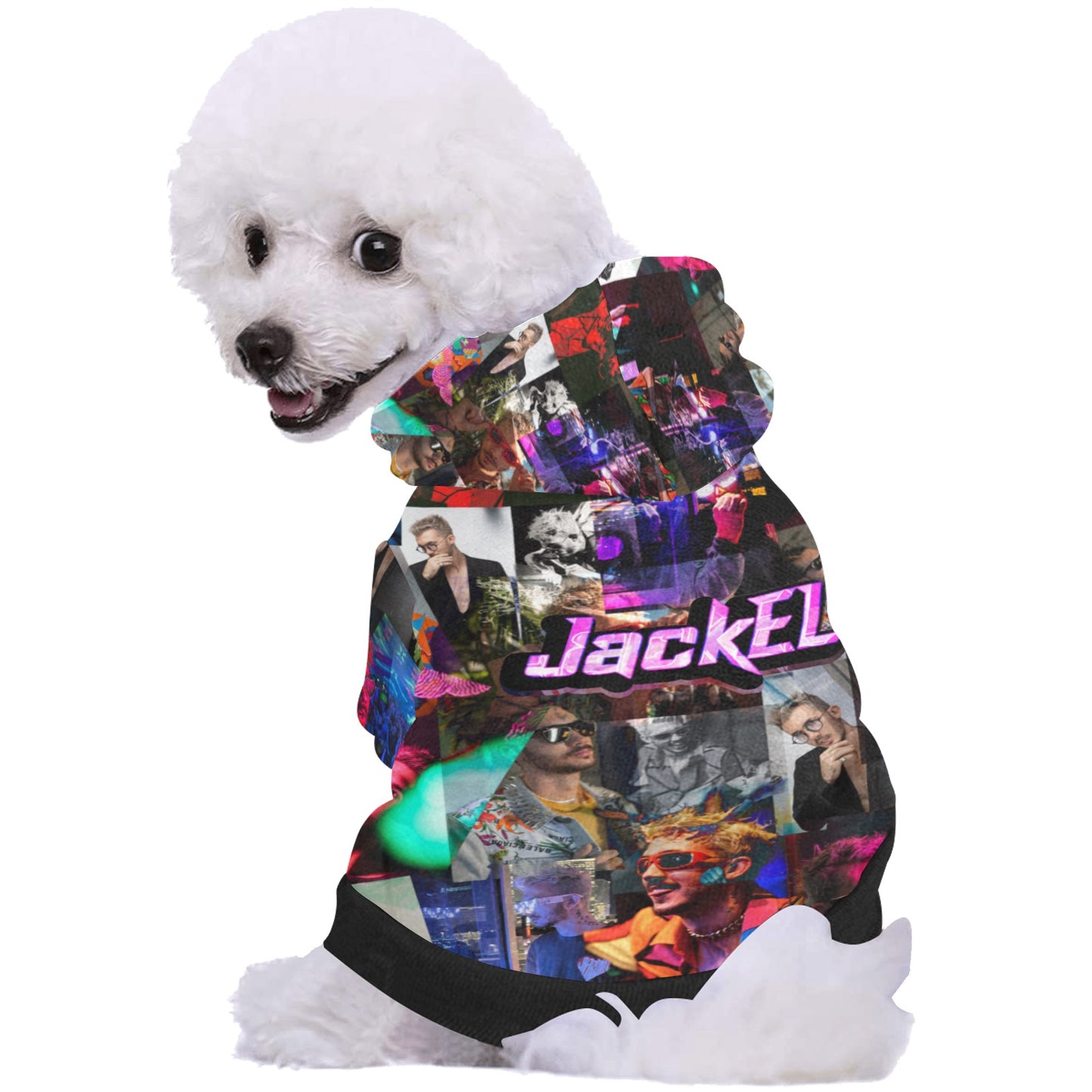 JackEL Collage Dog Hoodie