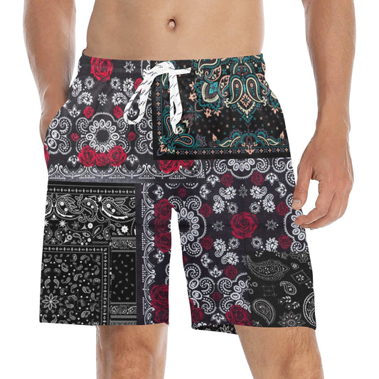 Oriental Paisley Beach Shorts