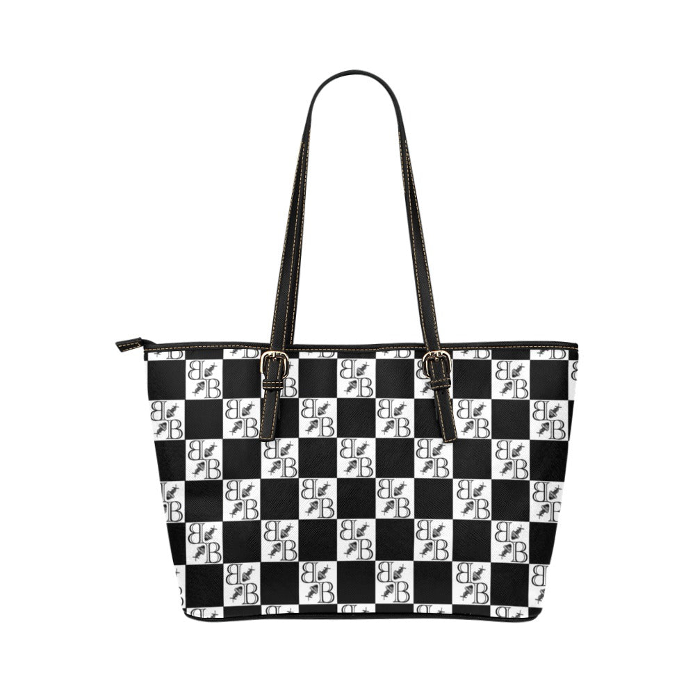 BB Checkered Tote Bag