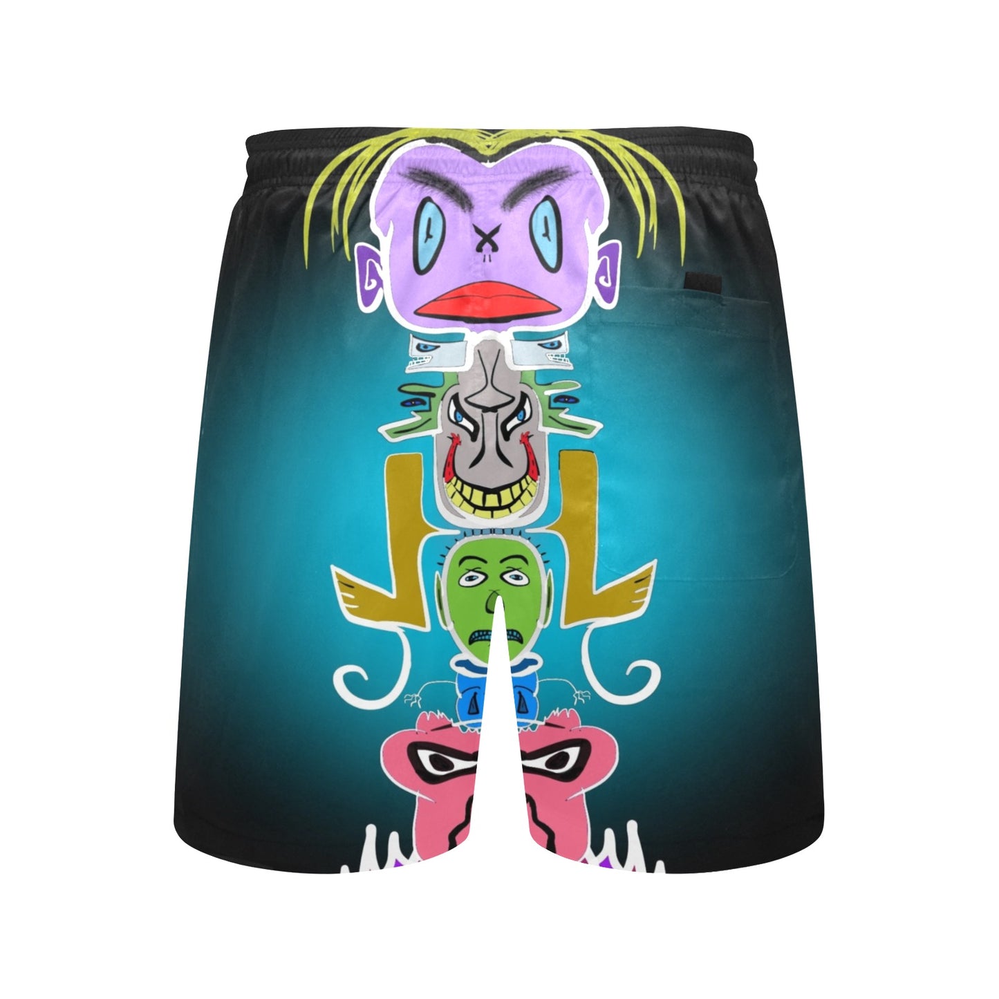 Totem Pole 3 Beach Shorts