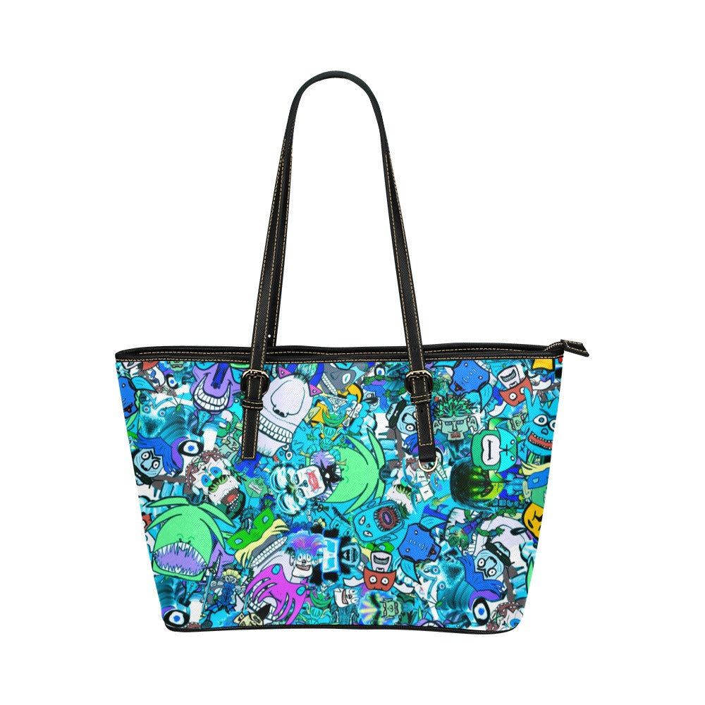 Sketchy Cotton Razz Tote Bag