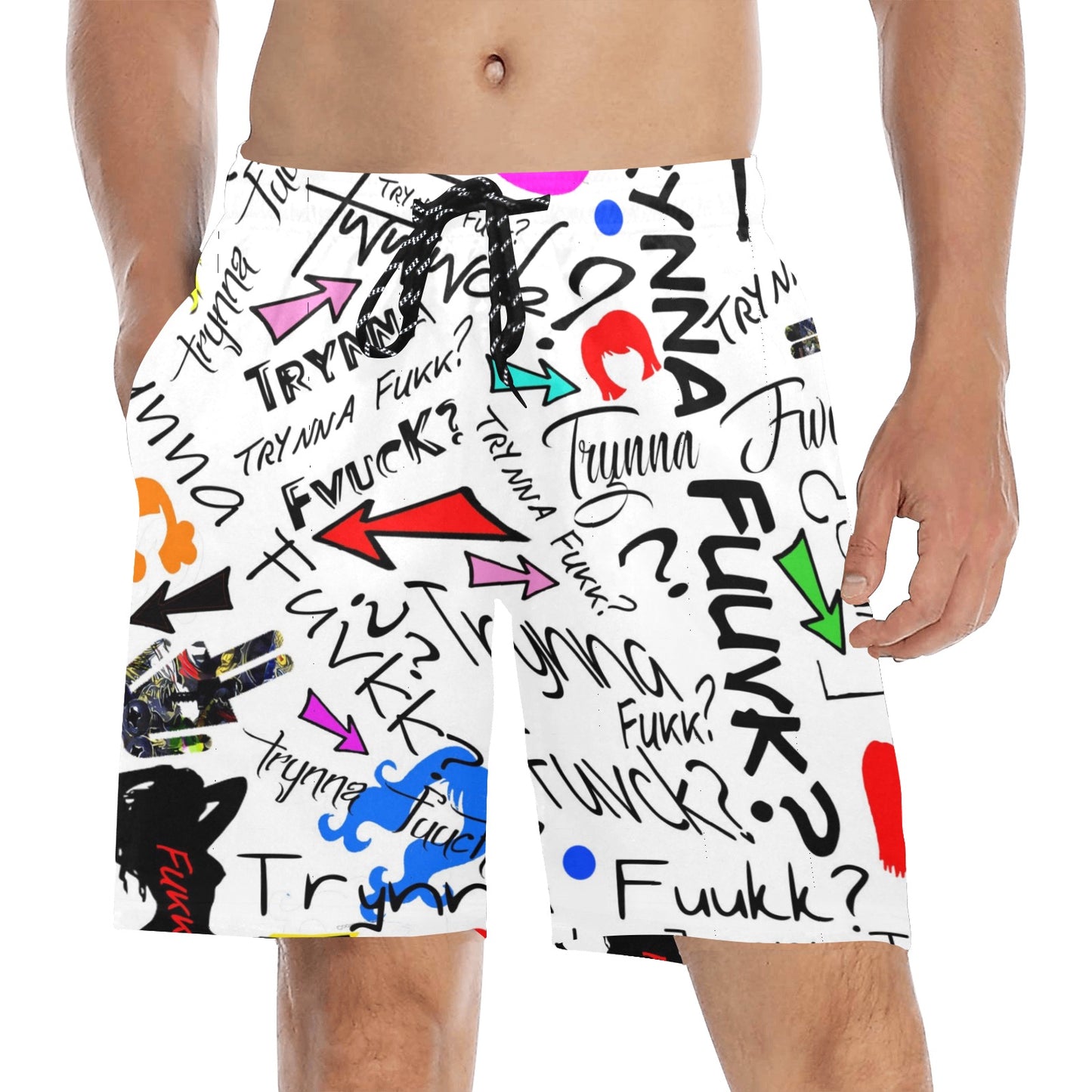 TF White Beach Shorts