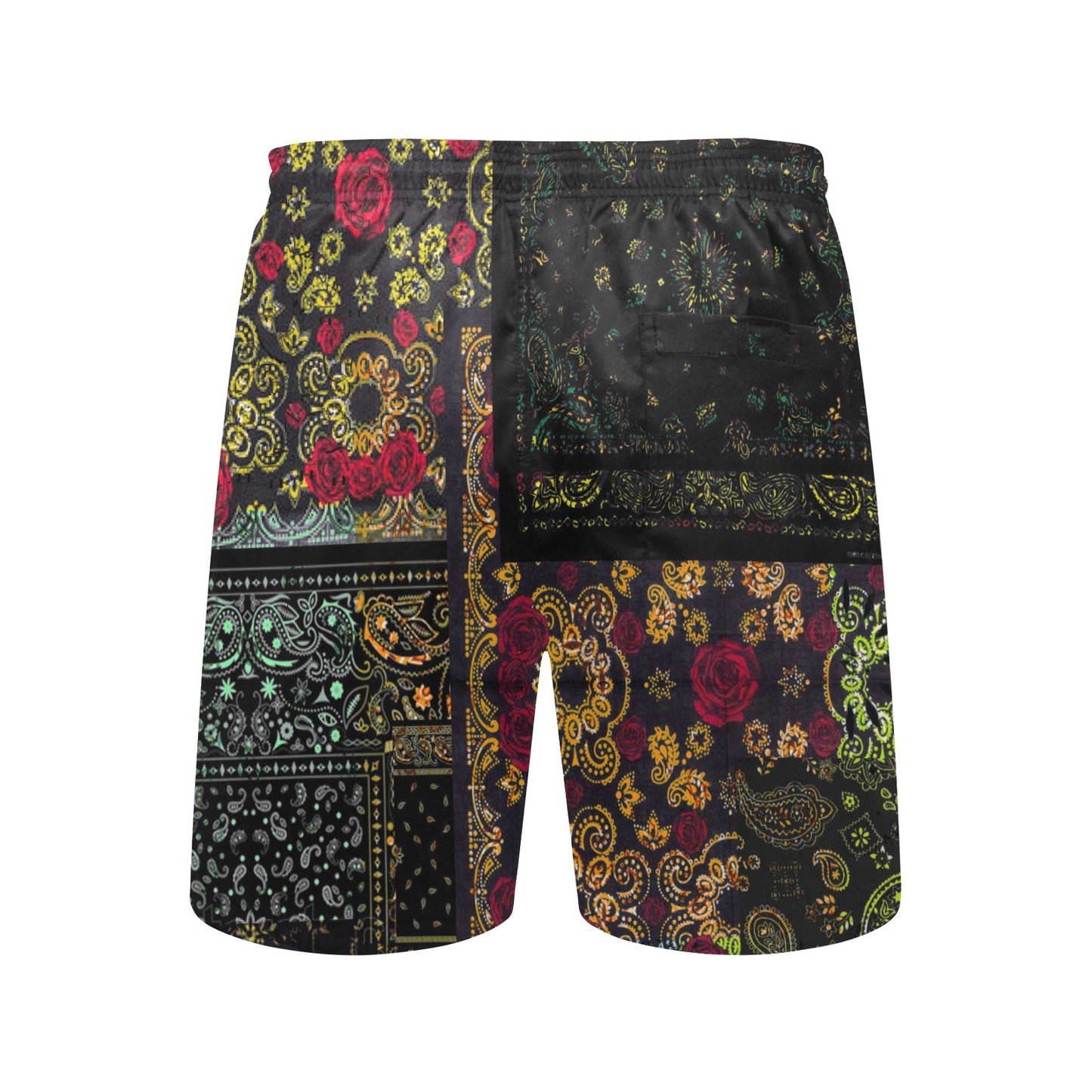 Midi Paisley Beach Shorts