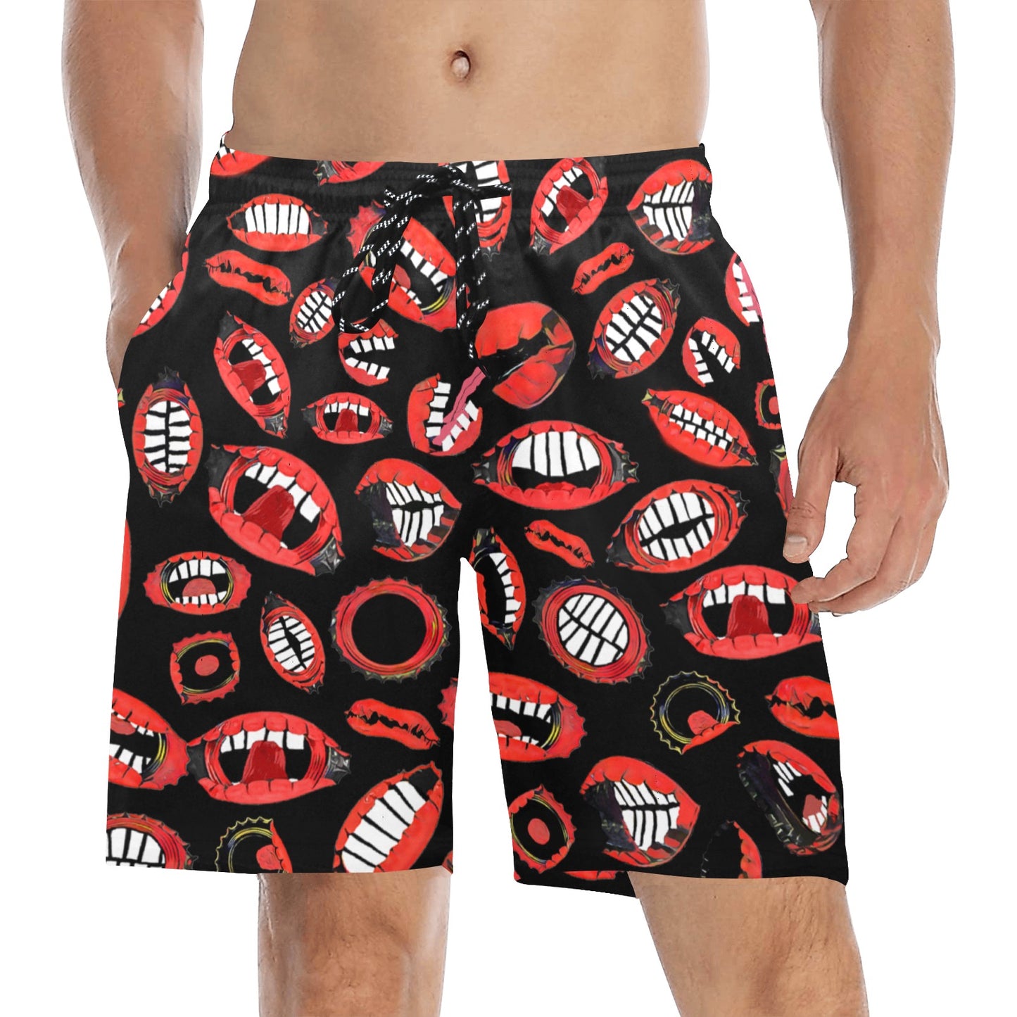 SPU Mouths Beach Shorts