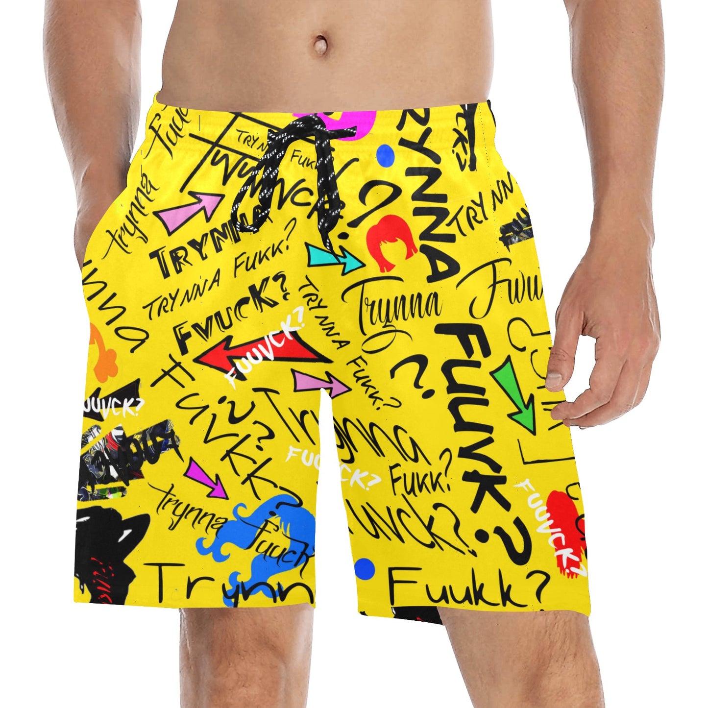 TF Yellow Beach Shorts