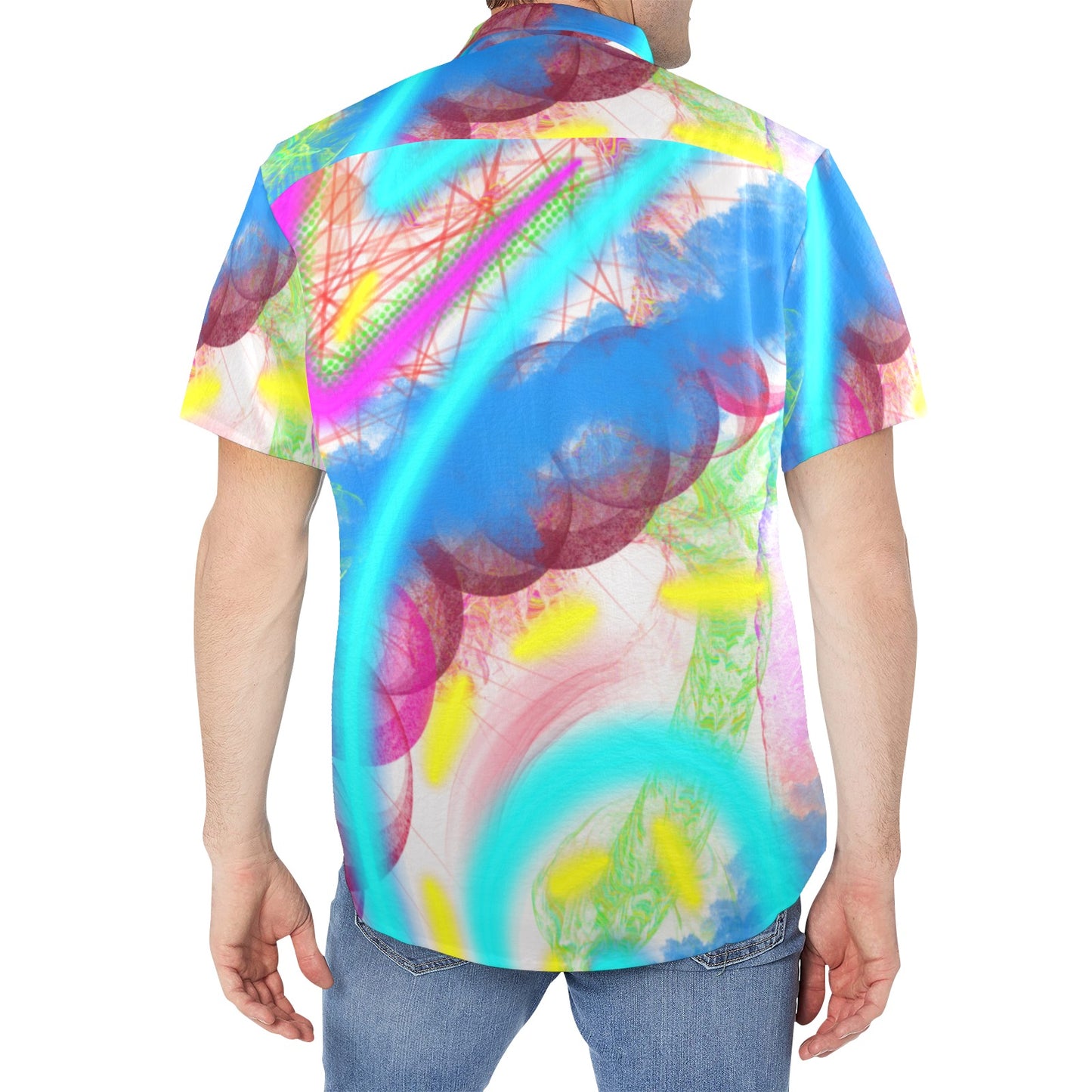 Rainbow Fantasy Button Down