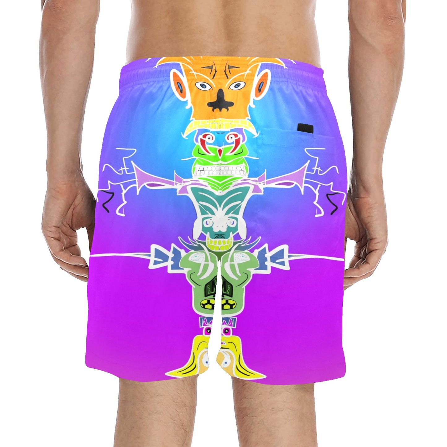 Totem Pole 1 Beach Shorts