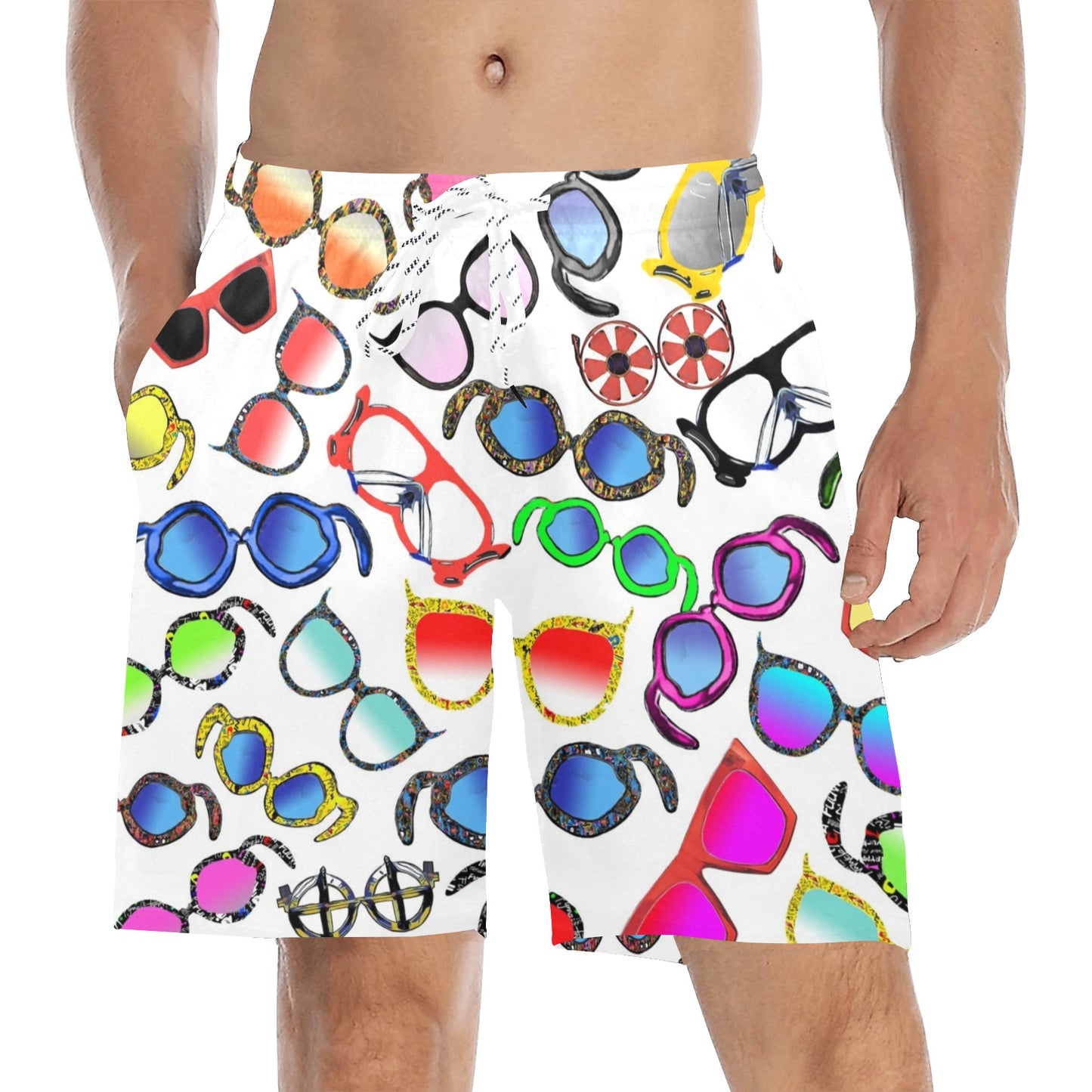 SP White Shades Beach Shorts