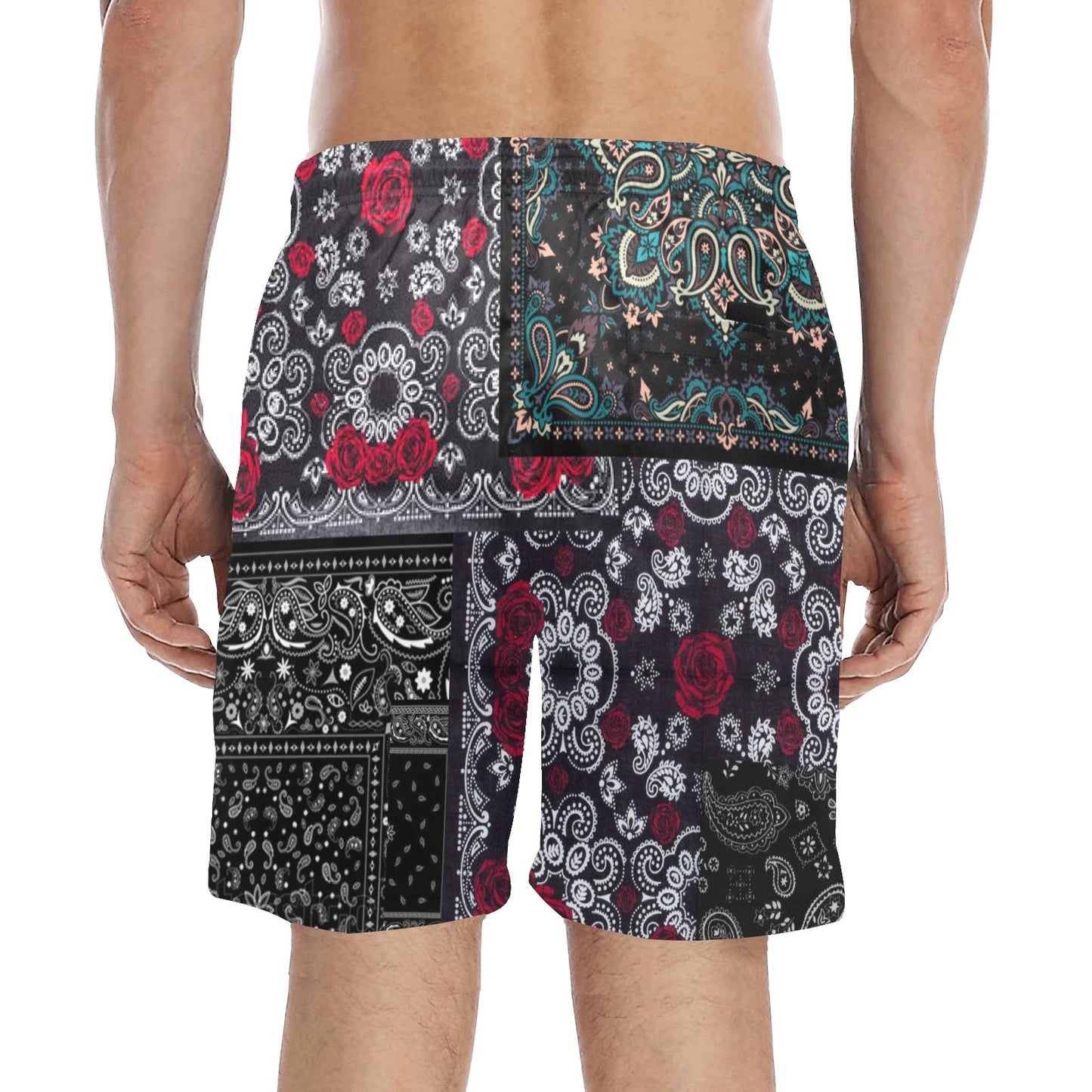 Oriental Paisley Beach Shorts