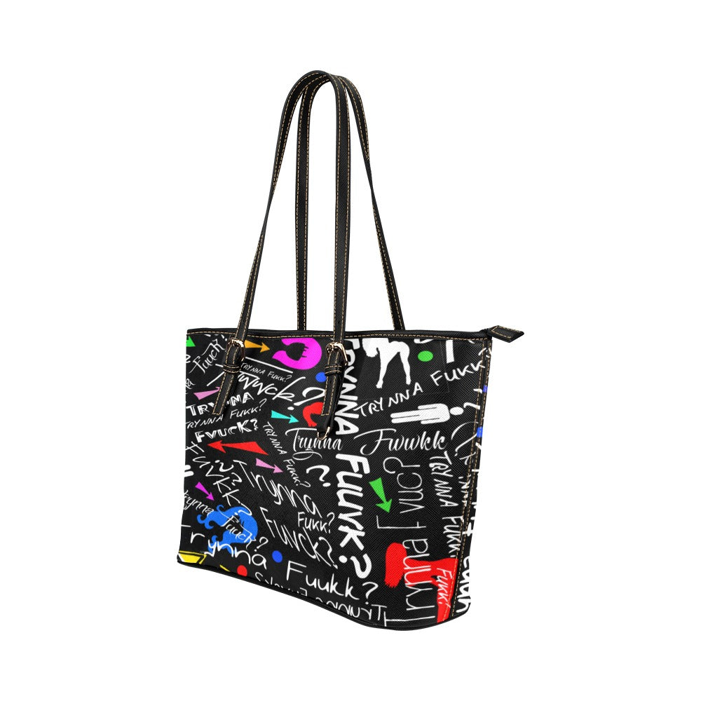 TF Black Tote Bag