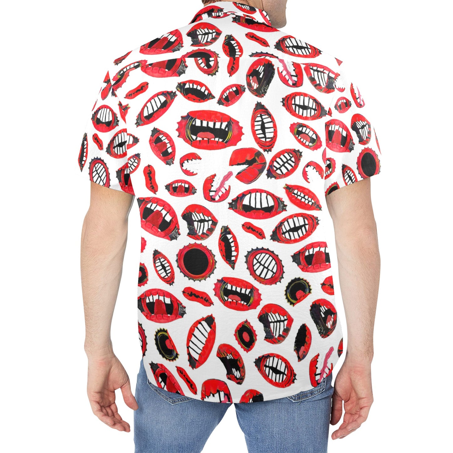 SPU White Mouths Button Down