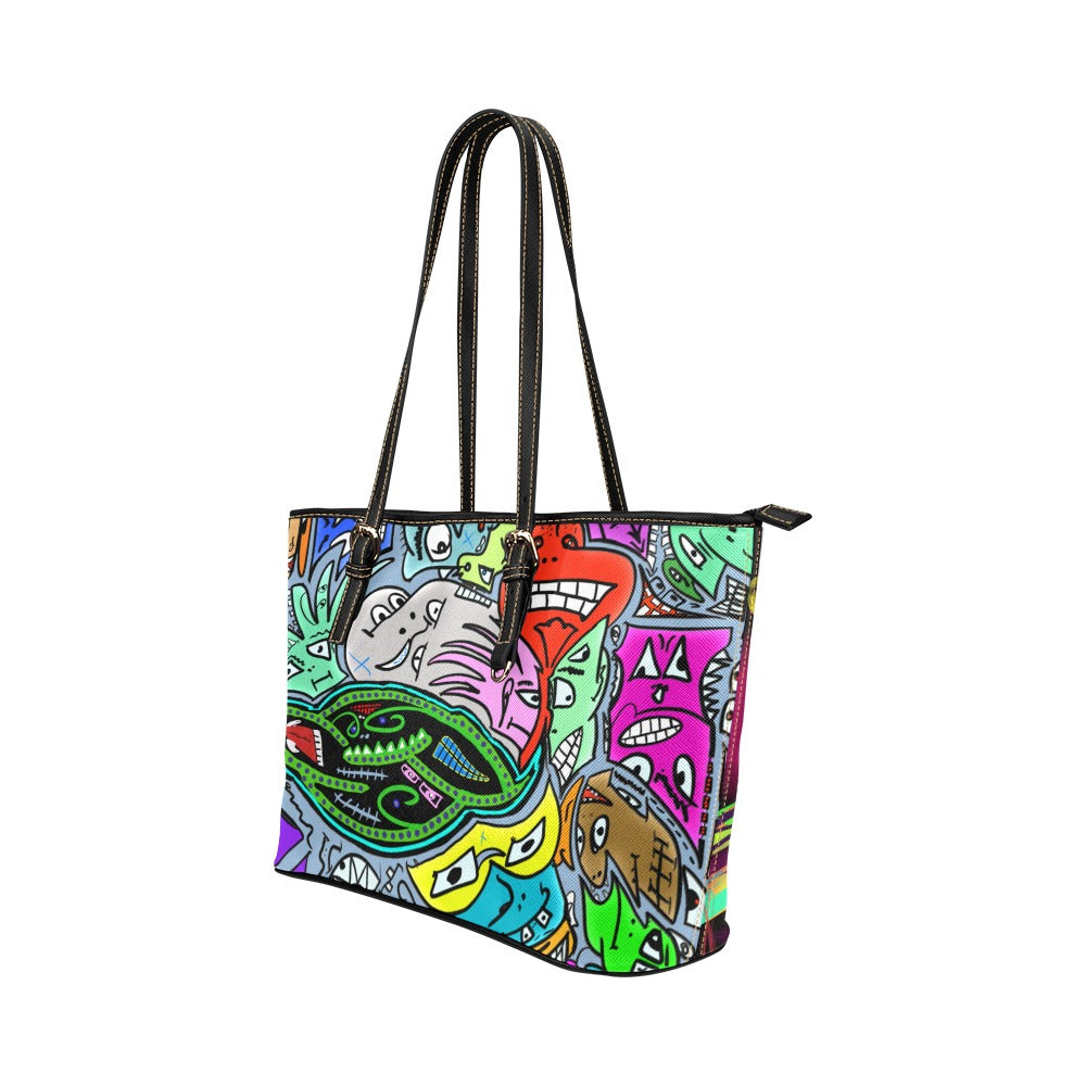 Sketchy Faces Tote Bag